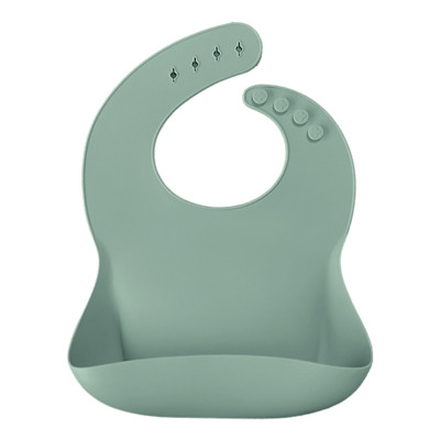 MinikOiOi Basics Bib - силіконовий слинявчик • River Green MinikOiOi Basics Bib - силіконовий слинявчик • River Green