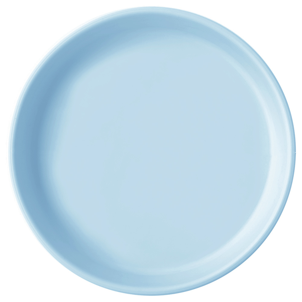 MinikOiOi Basics Plate - силіконова тарілка • Mineral Blue