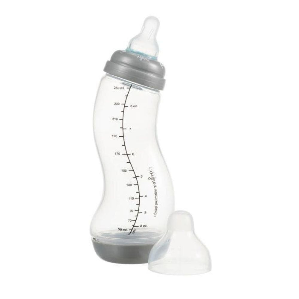 Difrax S-bottle Natural Variflow 1-2-3 250 мл - антиколікова пляшечка з трипозиційною соскою