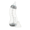 Difrax S-bottle Natural Variflow 1-2-3 250 мл - антиколікова пляшечка з трипозиційною соскою