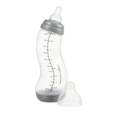Difrax S-bottle Natural Variflow 1-2-3 250 мл - антиколікова пляшечка з трипозиційною соскою