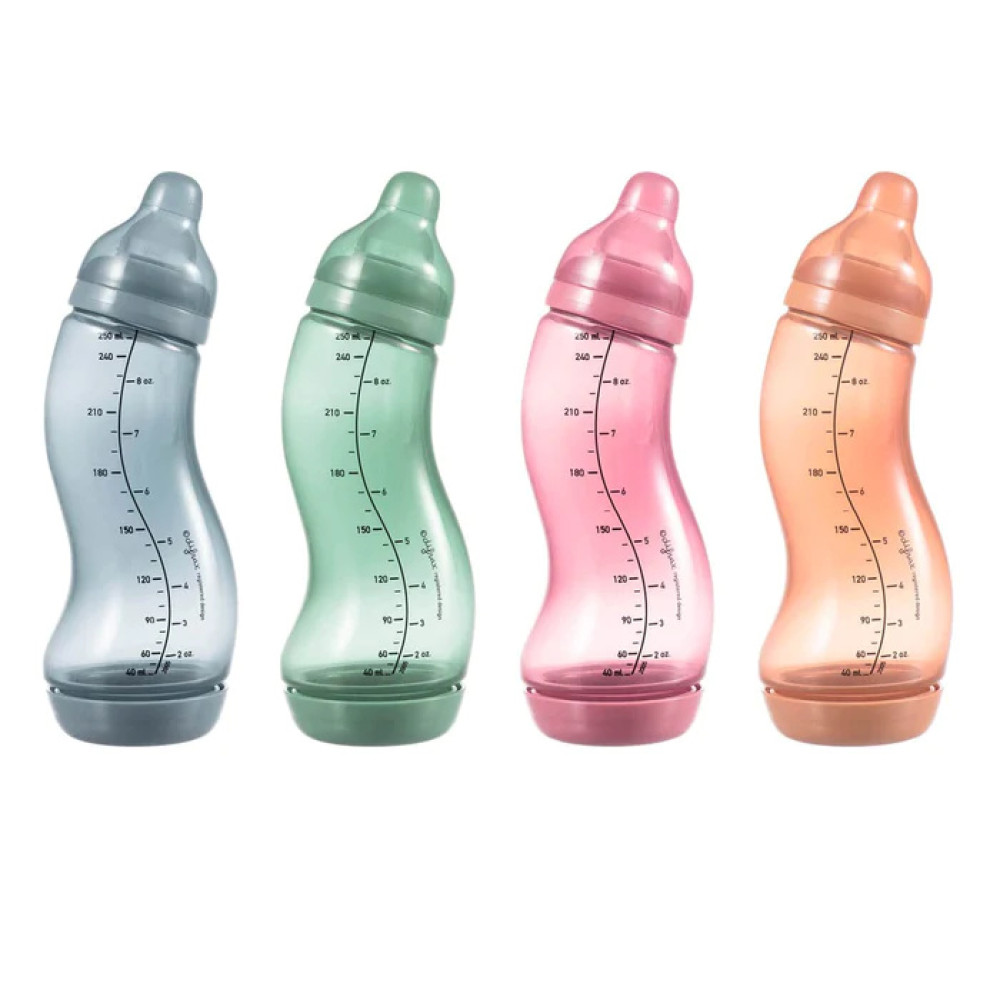 Difrax S-bottle Natural Trend 250 мл - антиколікова S-подібна пляшечка для годування • Sage Difrax S-bottle Natural Trend 250 мл - антиколікова S-подібна пляшечка для годування • Sage