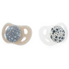 Twistshake Pacifier 0-6 міс. - силіконова ортодонтична пустушка, 2 шт. • Pastel Grey White