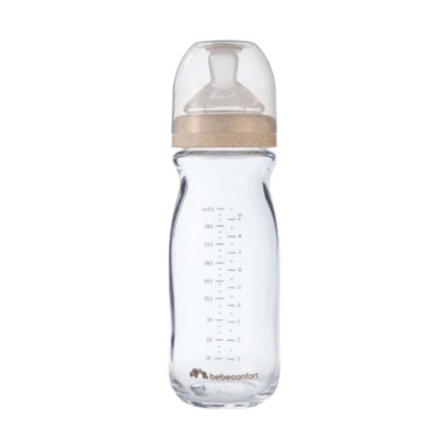 Bebe Confort Physio Air Glass 130 мл - скляна пляшечка для годування • Sand