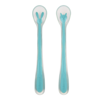 Bebe Confort Silicone Spoons - силіконові ложечки для першого прикорму, 2 шт.