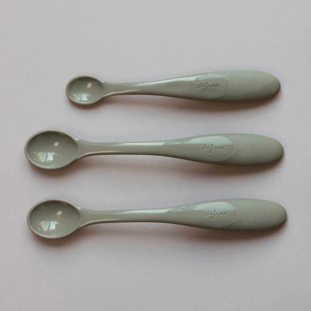 Difrax Weaning Spoons - набір дитячих ложок, 3 шт. • Clay Difrax Weaning Spoons - набір дитячих ложок, 3 шт. • Clay