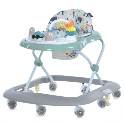 El Camino SIMPLY ME 1215 - ходунки з музичною ігровою панеллю, регулювання висоти у 4 положеннях • Green