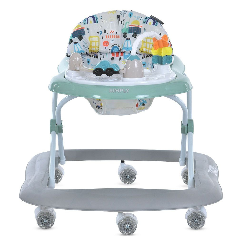 El Camino SIMPLY ME 1215 - ходунки з музичною ігровою панеллю, регулювання висоти у 4 положеннях • Green