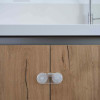 Dooky Furniture & Cabinet Latch - прозрачный блокиратор для стеклянных и легких дверец мебели, 2 шт.