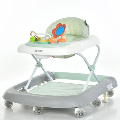 El Camino SUNNY ME 1239 - ходунки 2 в 1 з функцією каталки • Gray Teal