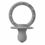 MinikOiOi Gumy 3+ міс. - силіконовий прорізувач у формі пустушки • Powder Grey
