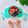 Twistshake Learn Cutlery 6+ міс. - набір для самостійного годування: ложка, виделка, ніж • Pastel Green