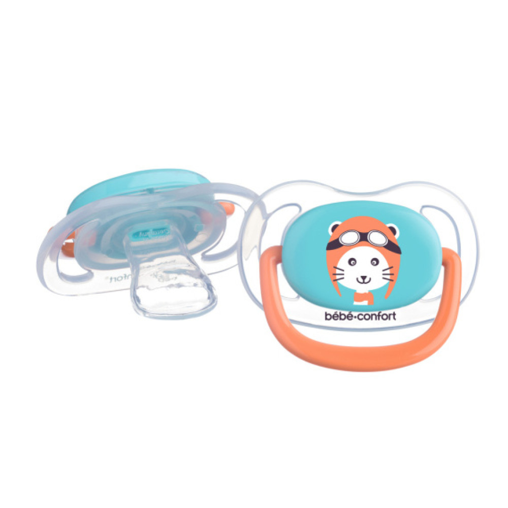 Bebe Confort Physio Air Traveller 6-18 міс. - силіконові пустушки, 2 шт.