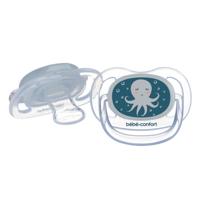 Bebe Confort Physio Air Phospho 6-18 міс. - силіконові пустушки, 2 шт.