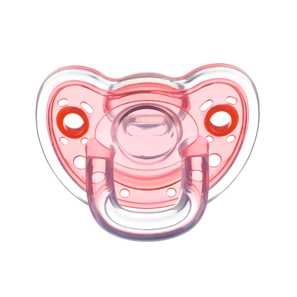 Bebe Confort Natural Physio 18-36 міс. - силіконова пустушка • Red Transparent