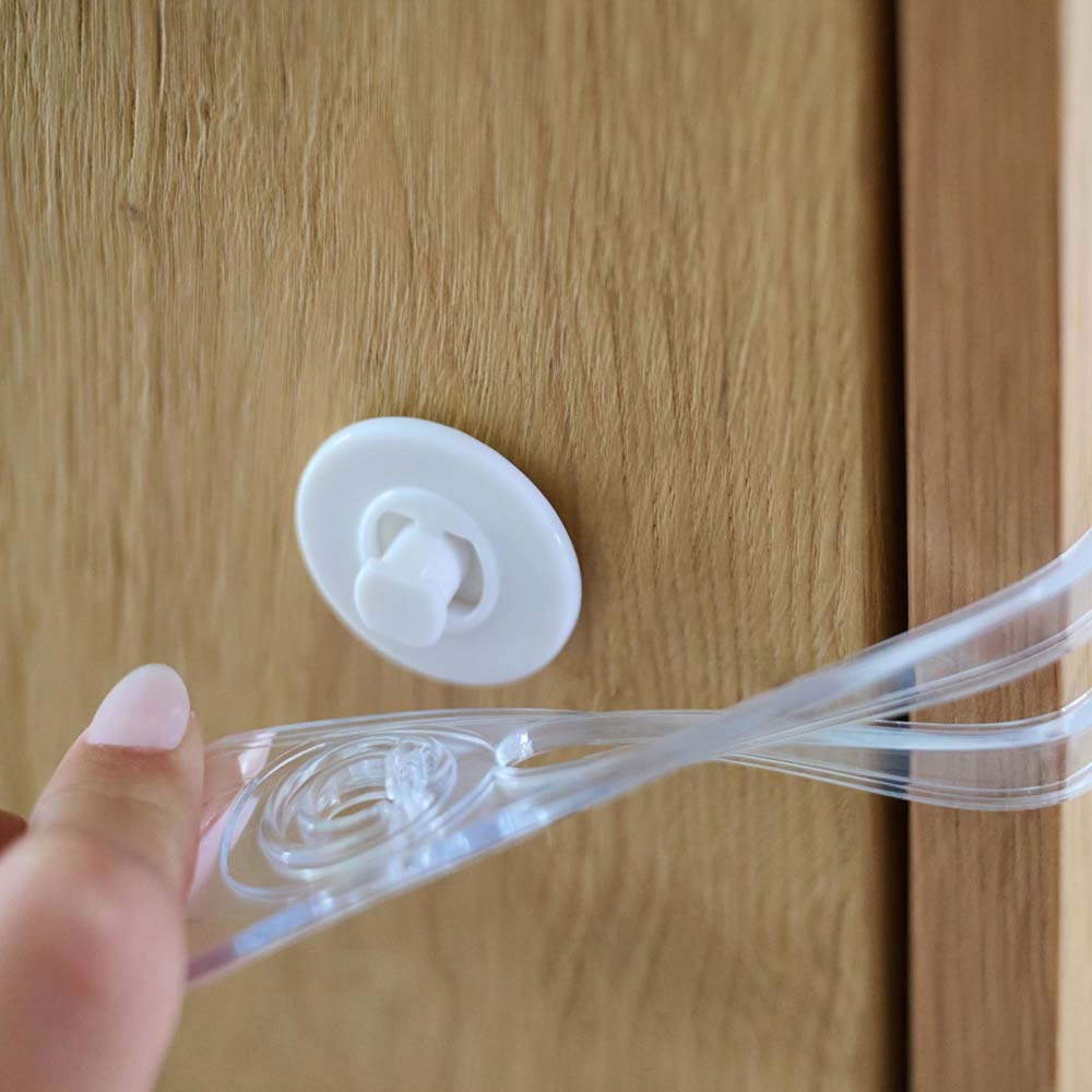 Dooky Multi-Purpose Latch - гибкие блокираторы для ящиков, шкафчиков и холодильников, 2 шт.