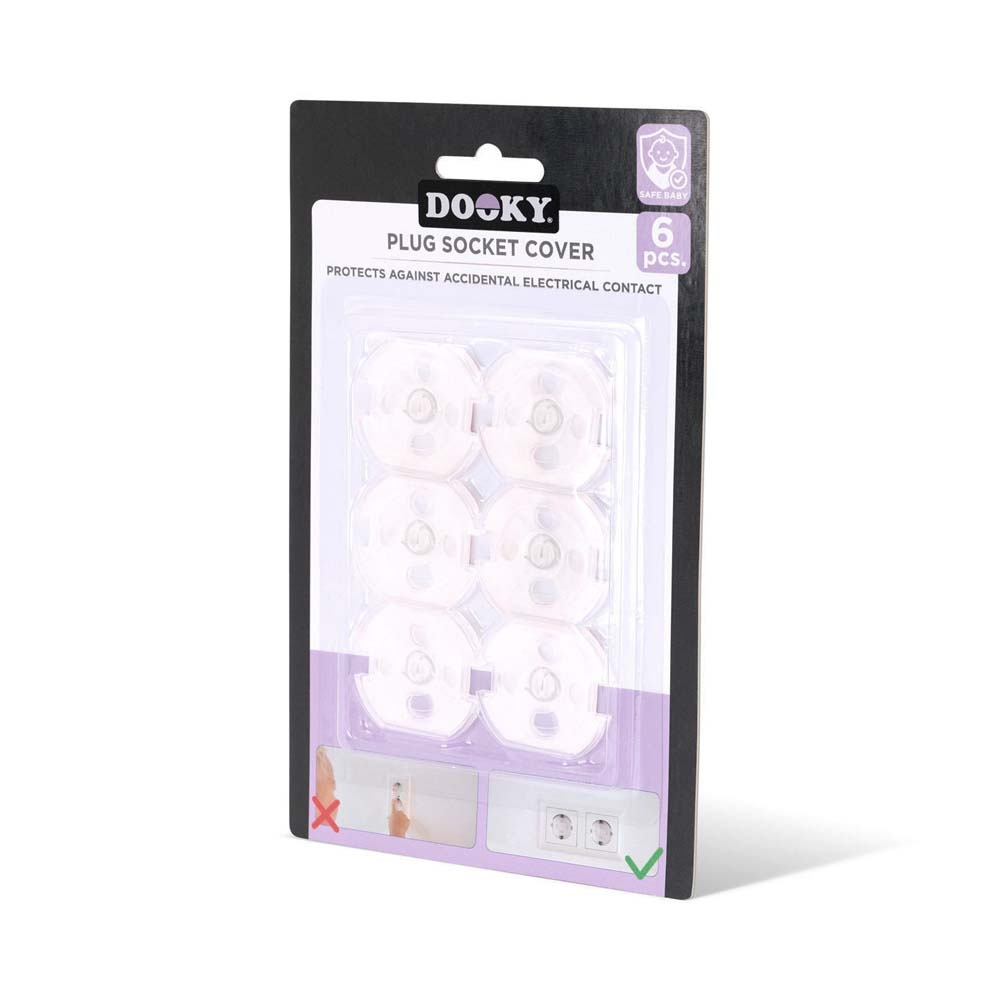 Dooky Plug Socket Cover 6 шт. - защитные заглушки для розеток типа C и F Dooky Plug Socket Cover 6 шт. - защитные заглушки для розеток типа C и F
