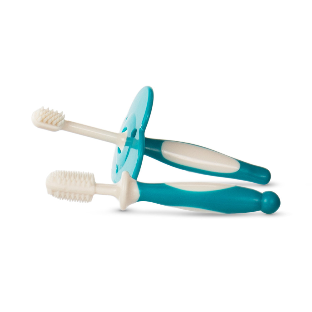 Baboo Training Toothbrush Set 6+ міс. - масажер для ясен і зубна щітка