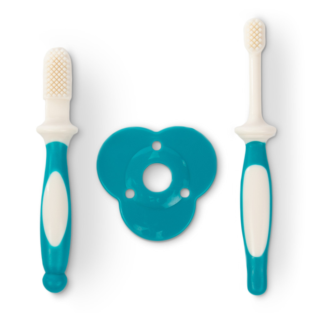 Baboo Training Toothbrush Set 6+ міс. - масажер для ясен і зубна щітка