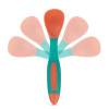 Baboo Flexible Spoon & Fork Set - набір ложки та виделки з гнучкими ручками для малюків від 6 міс. • Peach