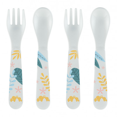 Bebe Confort Little Buddies Cutlery 4 шт. - набір пластикових столових приборів: 2 ложки і 2 виделки