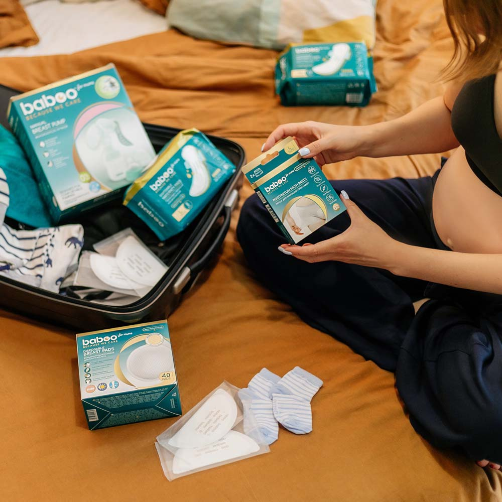Baboo Postpartum Mesh Pants L - багаторазові післяпологові труси в сітку, 2 шт.