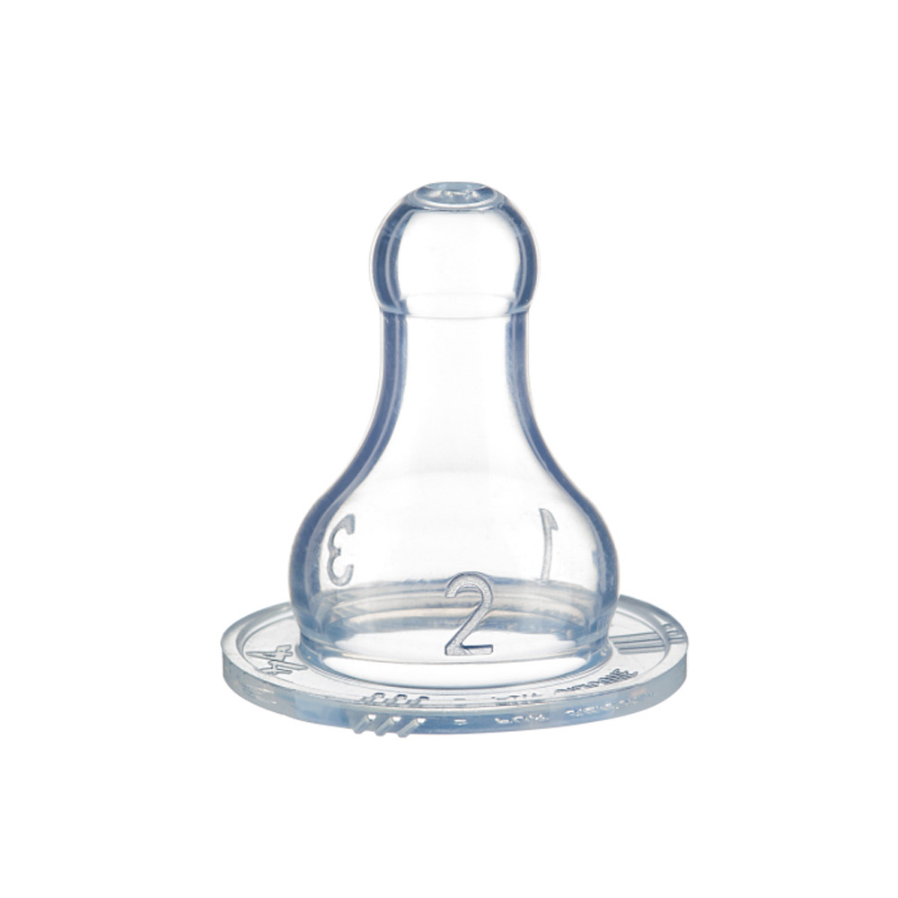 Bebe Confort Standard S2 - класичні силіконові соски із середнім потоком, 2 шт.