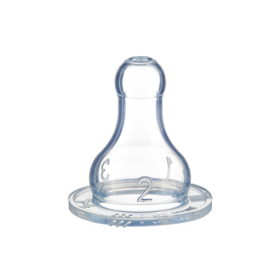Bebe Confort Standard S2 - класичні силіконові соски із середнім потоком, 2 шт.