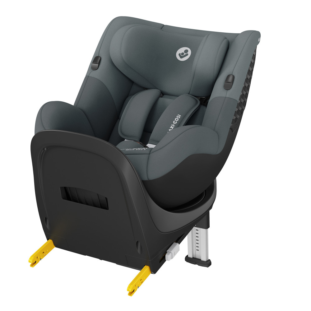 Maxi-Cosi Mica 360 S - автокресло для детей (от 3 месяцев до 4 лет, 61-105 см), ISOFIX, поворот 360° • Tonal Graphite