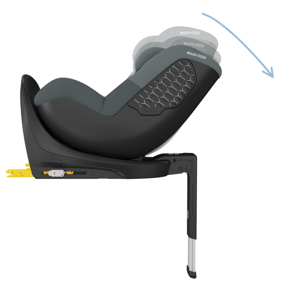 Maxi-Cosi Mica 360 S - автокресло для детей (от 3 месяцев до 4 лет, 61-105 см), ISOFIX, поворот 360° • Tonal Graphite