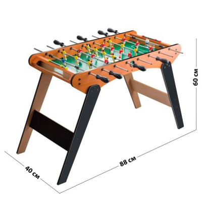 Настольный футбол 1075 + 1 - деревянный стол на штангах (1075 + 1)