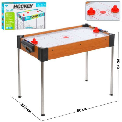 Аэрохоккей 2558 - на металлических ножках, игровое поле 77×39 см (2558)