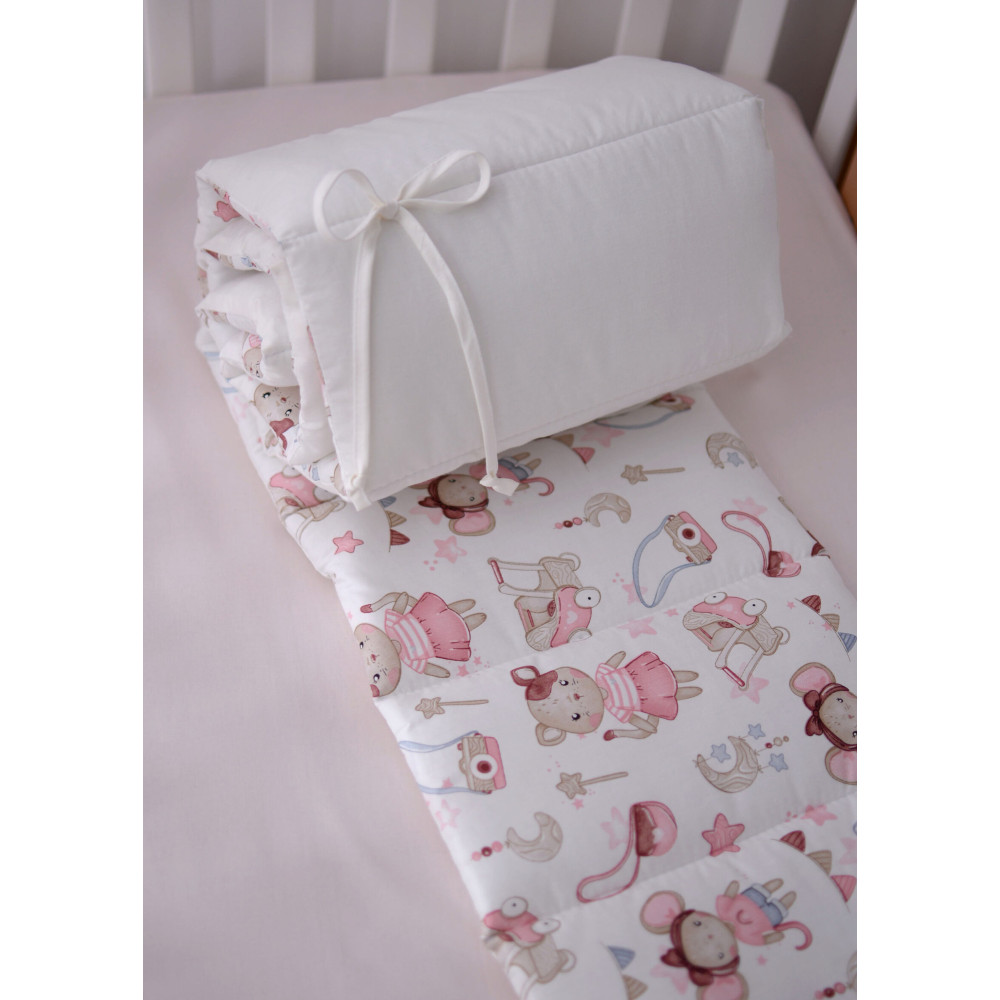 Baby Veres Постельный комплект Easy 6 предметов - комплект в кроватку новорожденного • Мишки и котики с игрушками