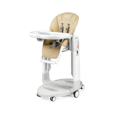 Peg Perego Tatamia Follow Me - стульчик для кормления, шезлонг и качалка, экокожа • Paloma