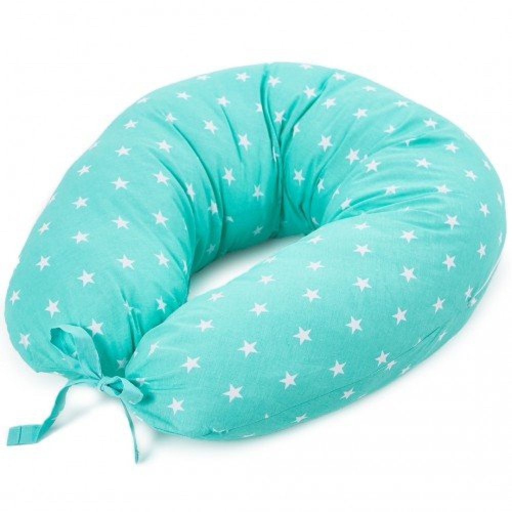Baby Veres Smiling animals - подушка для кормления (165х70 см) • Mint