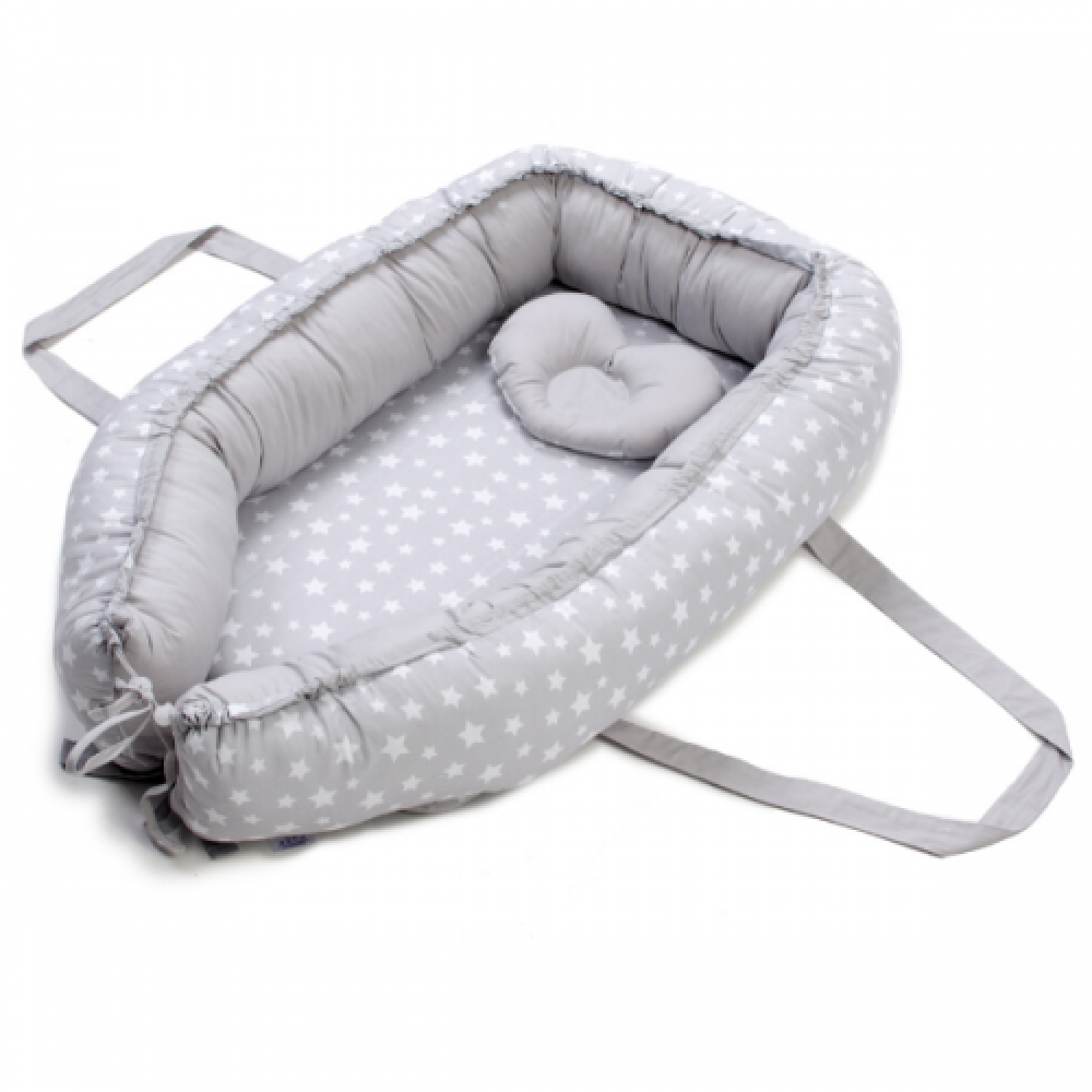Кокон-переноска Baby Veres Smiling Animals white-grey (450.14)