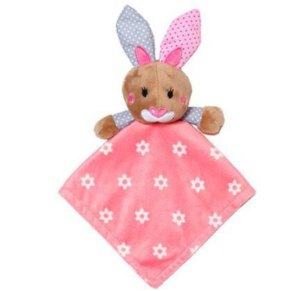 Двухстороннее одеяльце с первой обнимашкой BabyOno minky Зайка (1412/01)