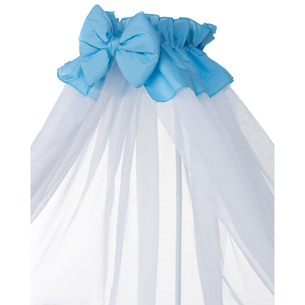 Детский комплект постельного белья Babyroom Bortiki Print-08  blue train