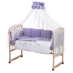 Детский комплект постельного белья Babyroom Bortiki Print-08 purple teddy