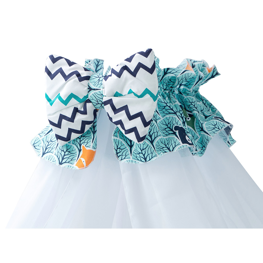 Дитячий комплект постільної білизни Babyroom Classic Bortiki-01 бірюзовий ліс Дитячий комплект постільної білизни Babyroom Classic Bortiki-01 бірюзовий ліс