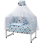 Дитячий комплект постільної білизни Babyroom Classic Bortiki-01 білий (баранці, зірочки) Дитячий комплект постільної білизни Babyroom Classic Bortiki-01 білий (баранці, зірочки)