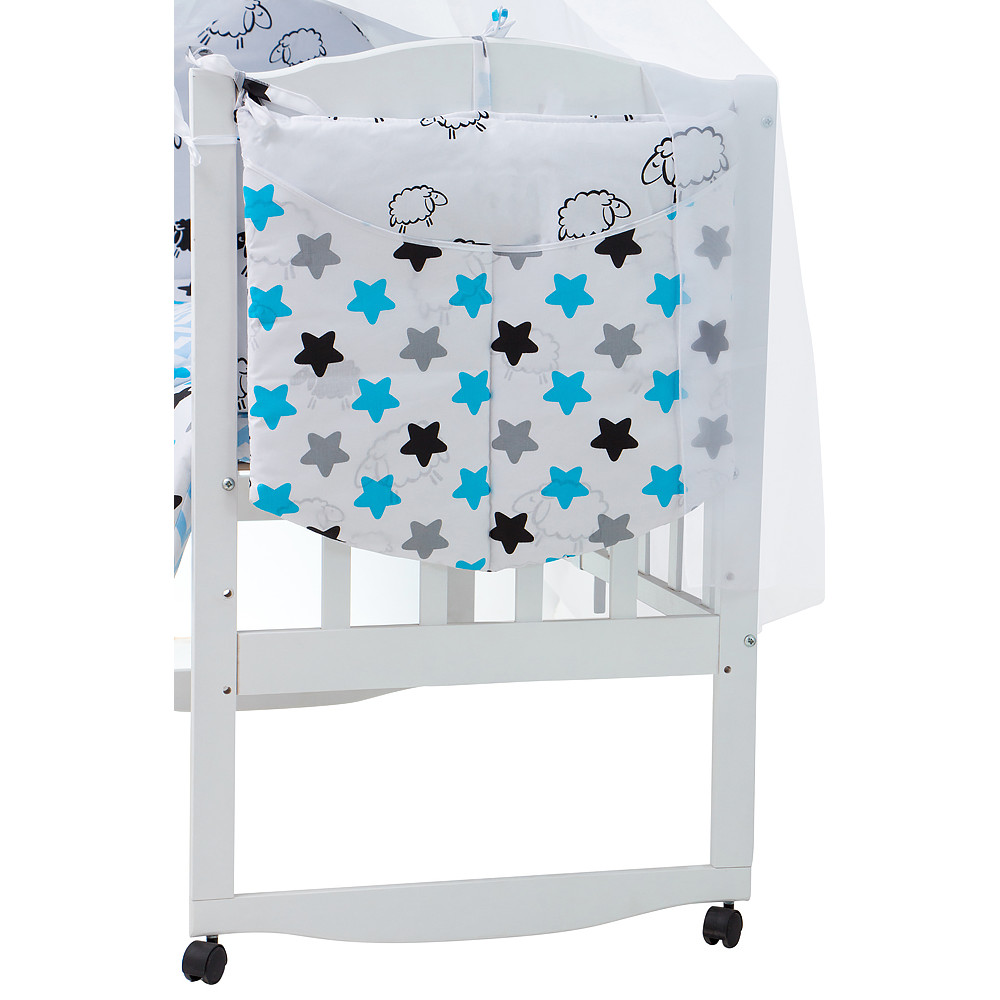 Дитячий комплект постільної білизни Babyroom Classic Bortiki-01 білий (баранці, зірочки) Дитячий комплект постільної білизни Babyroom Classic Bortiki-01 білий (баранці, зірочки)