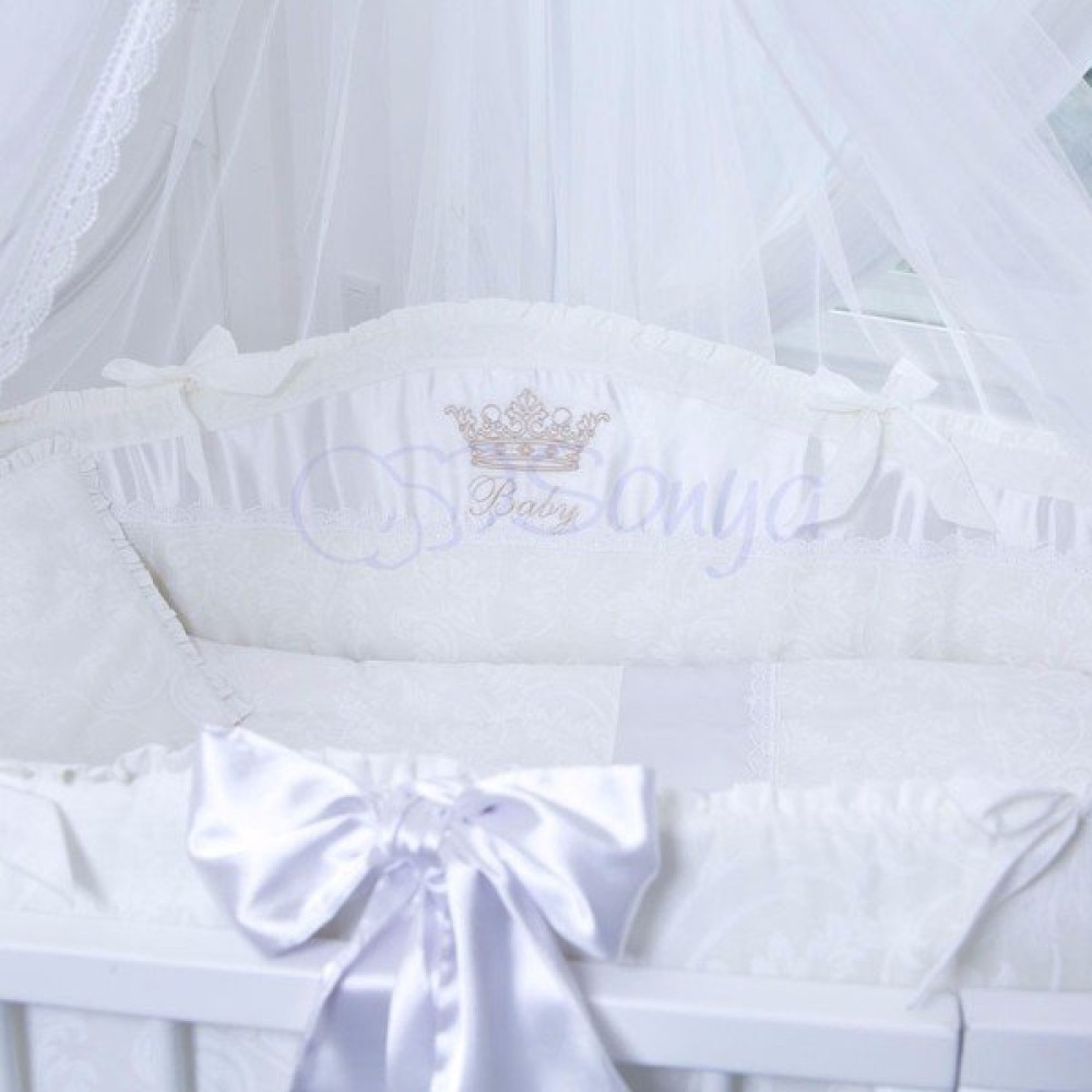 Постільний комплект Маленька Соня All Baby перловий 7 предметів
