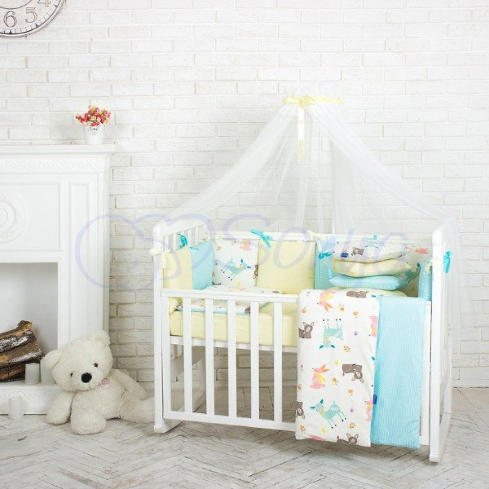 Постельный комплект Маленькая Соня Baby Design Premium Bambi 7 предметов