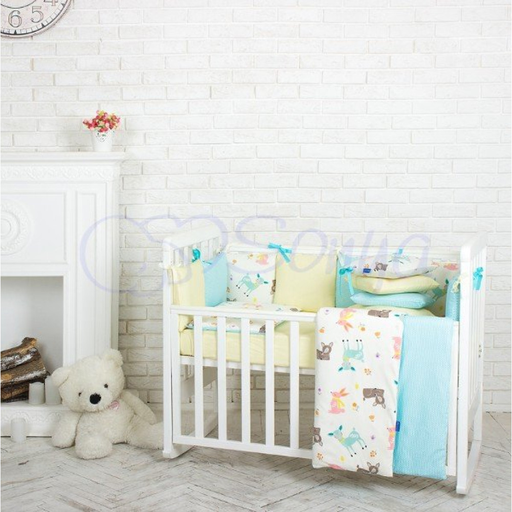 Постельный комплект Маленькая Соня Baby Design Premium Bambi 7 предметов