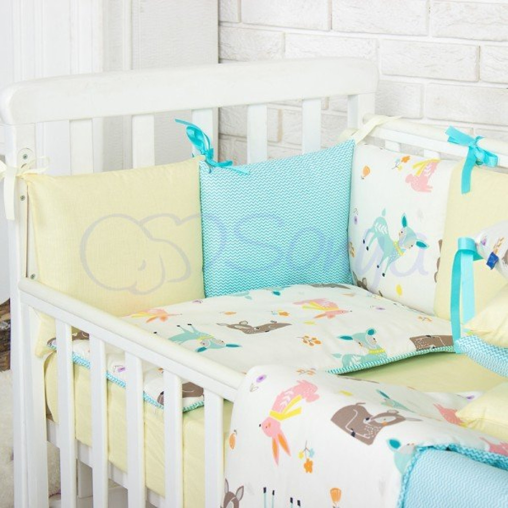 Постельный комплект Маленькая Соня Baby Design Premium Bambi 7 предметов