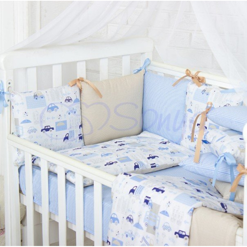 Постельный комплект Маленькая Соня Baby Design Premium City 7 предметов