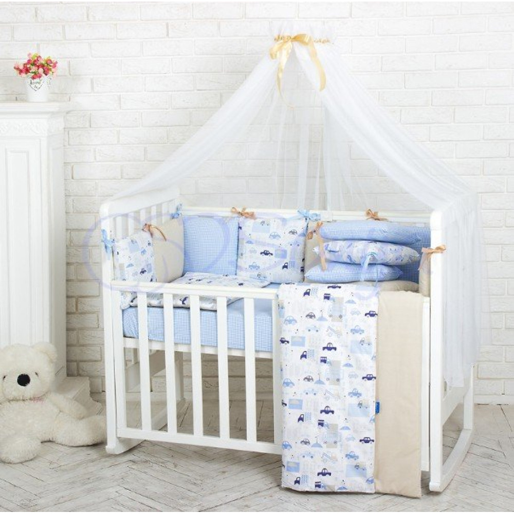 Постельный комплект Маленькая Соня Baby Design Premium City 7 предметов