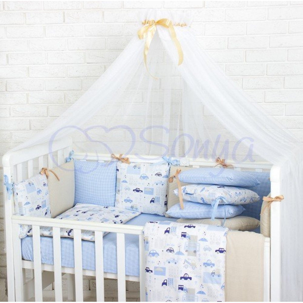 Постельный комплект Маленькая Соня Baby Design Premium City 7 предметов
