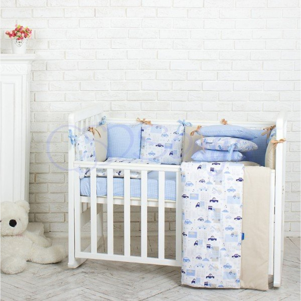 Постельный комплект Маленькая Соня Baby Design Premium City 7 предметов